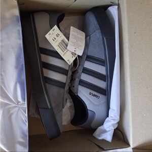 adidas Gray and Black Campus Sneakers